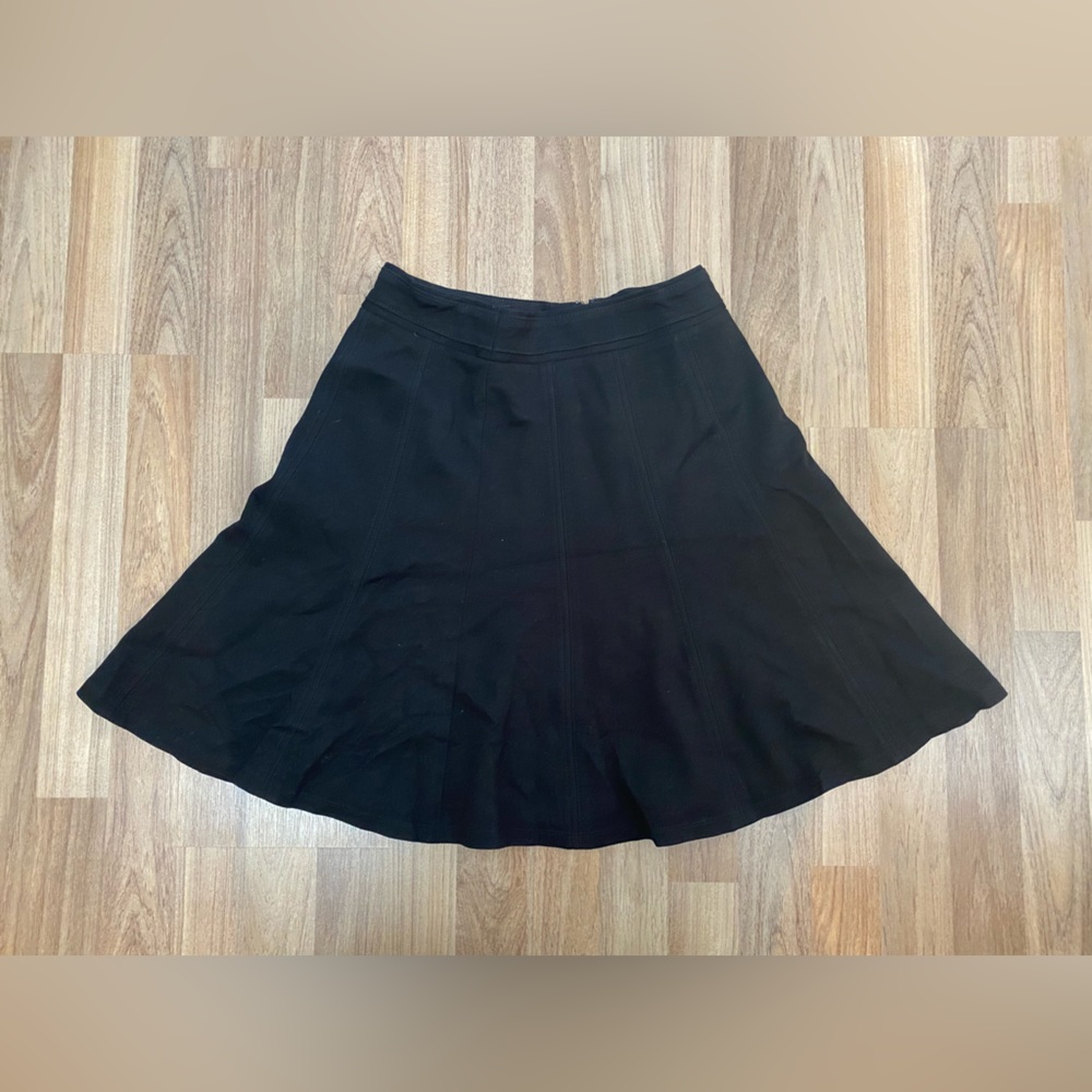 Whit House Black Market Knee Length Black Skirt Size 2